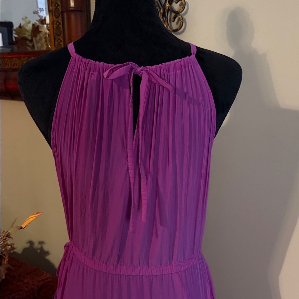 Calypso St. Barth Vibrant Pink High Low Halter Dress Size Small - Picture 7 of 8